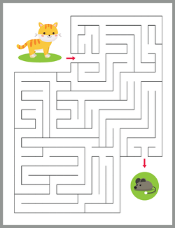 Cat maze page