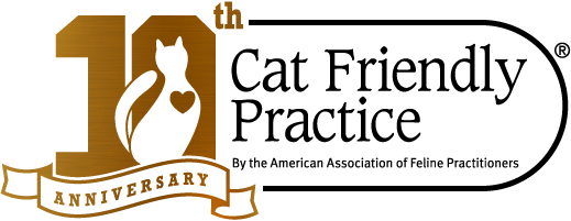 Cat Friendly Practice Anniversary Logo