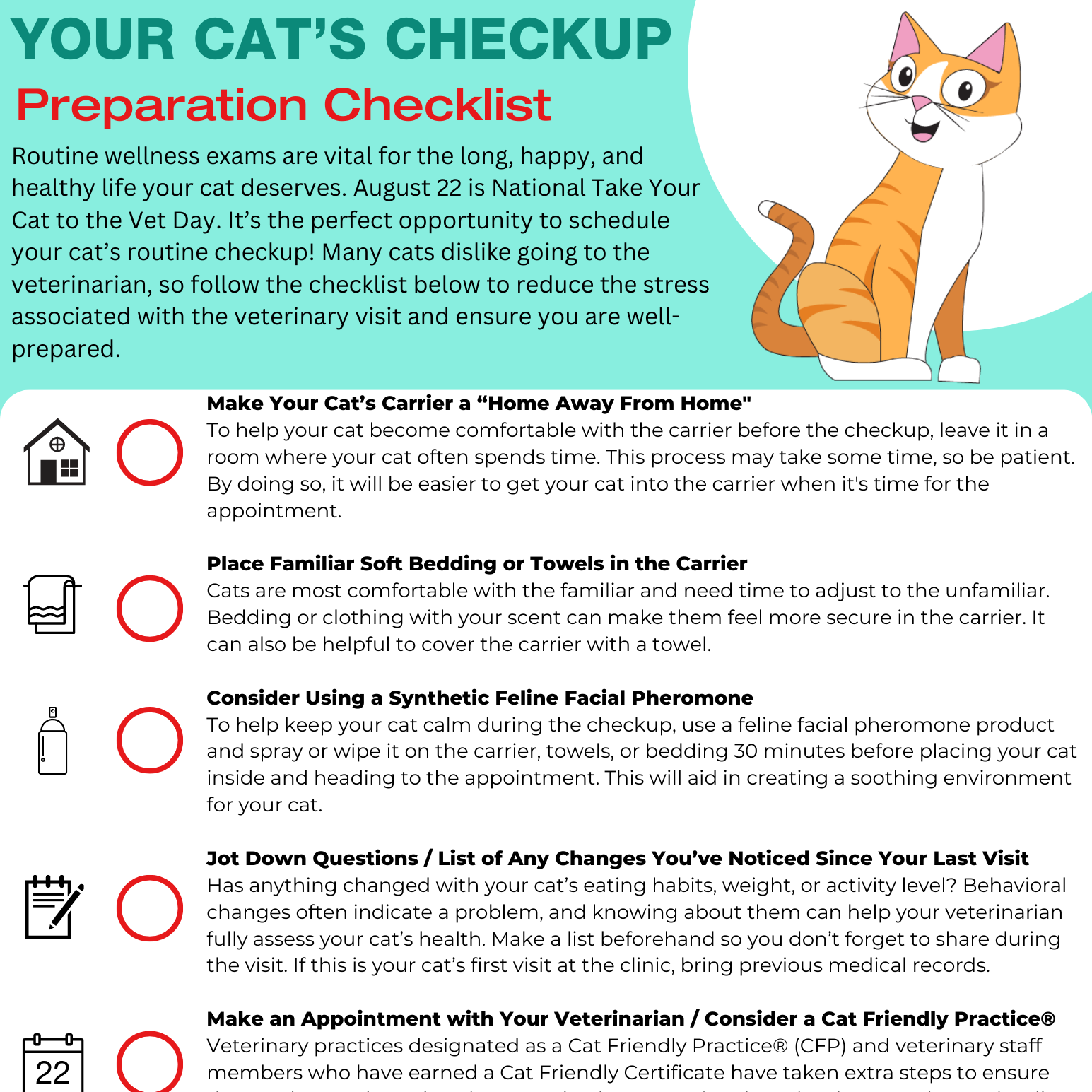 Your Cat's Checkup Checklist